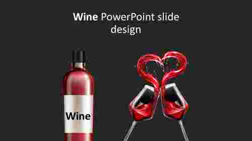 Wine PowerPoint slide design